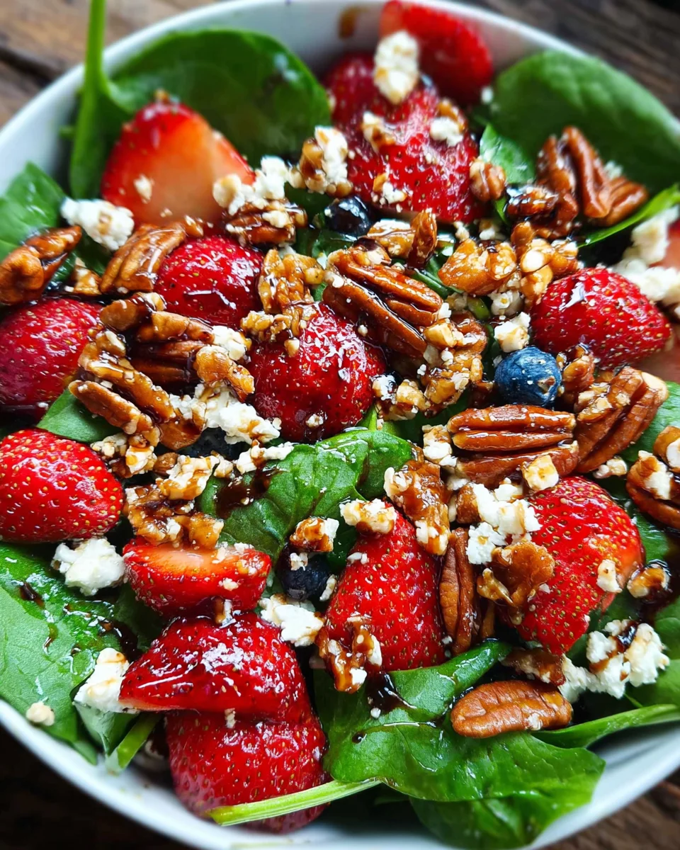 15-Minute Strawberry Spinach Salad