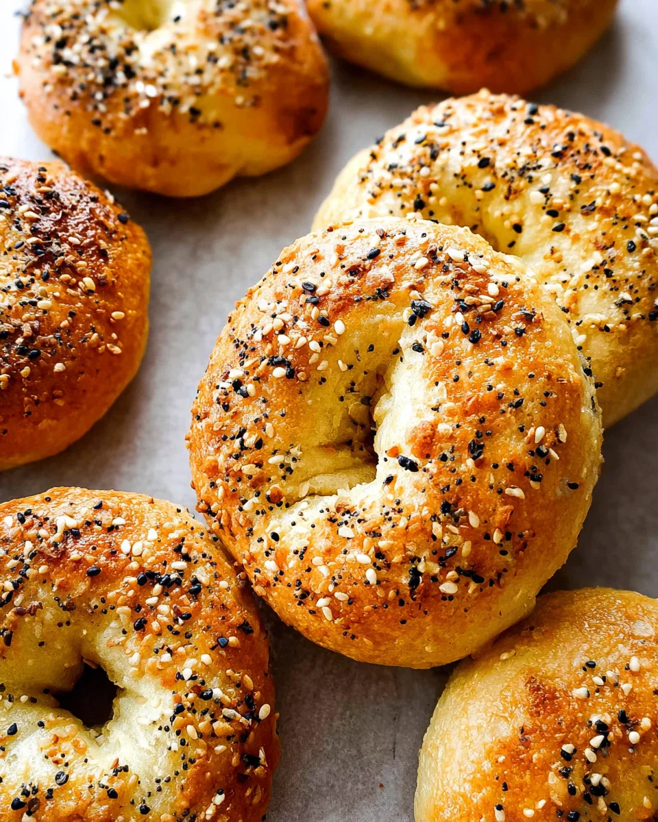 3 Ingredient Air Fryer Bagels