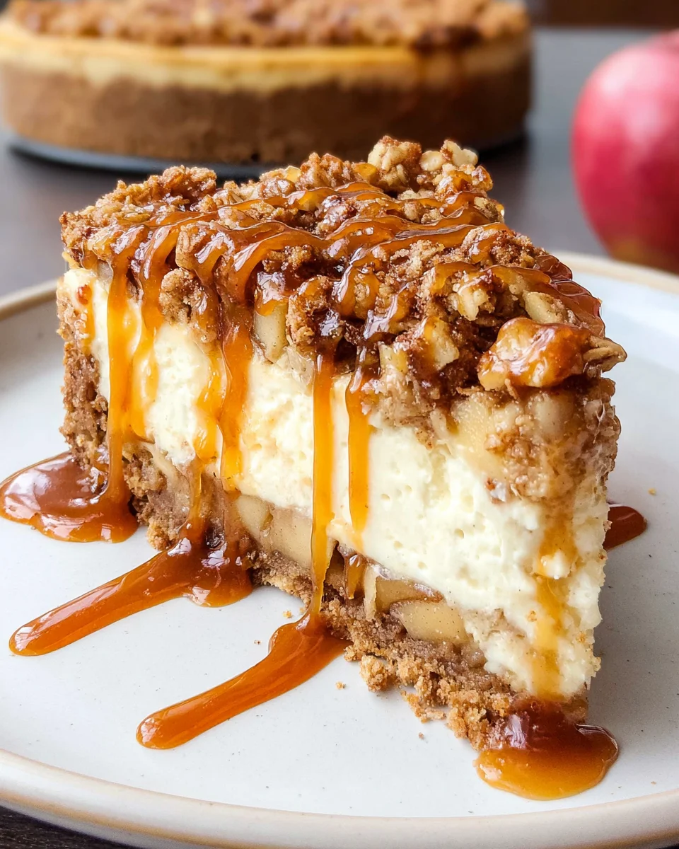 Apple Crisp Cheesecake