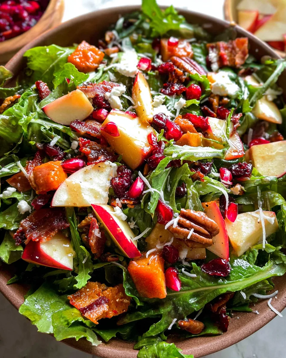 Autumn Salad with Apple Cider Vinaigrette