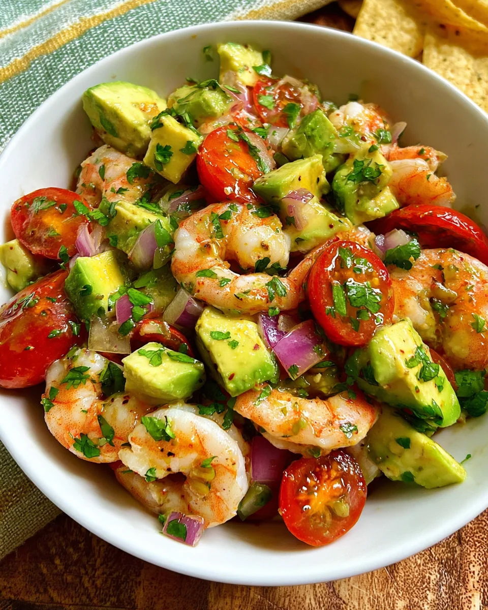 Avocado Salsa Shrimp Salad