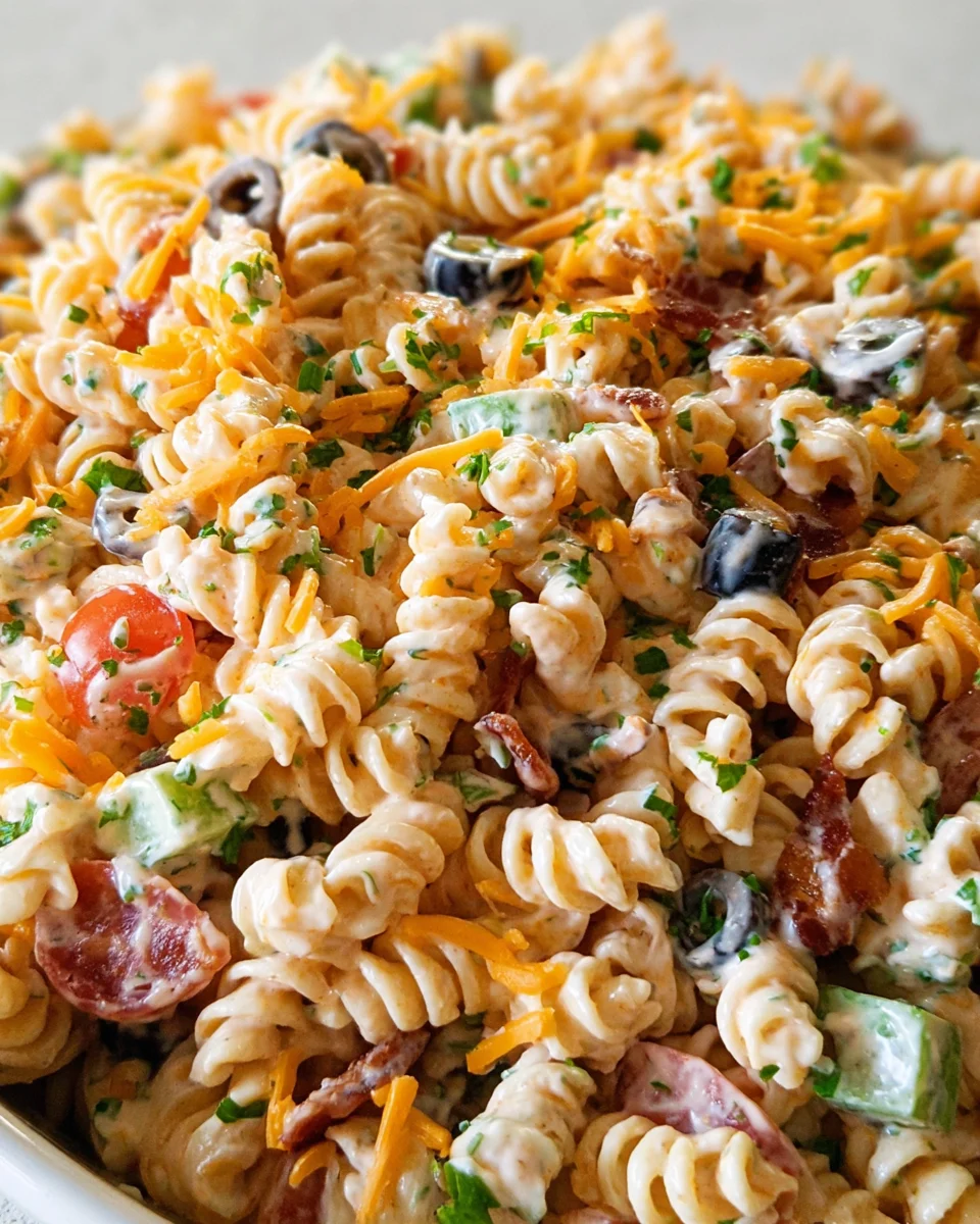 Bacon Ranch Pasta Salad