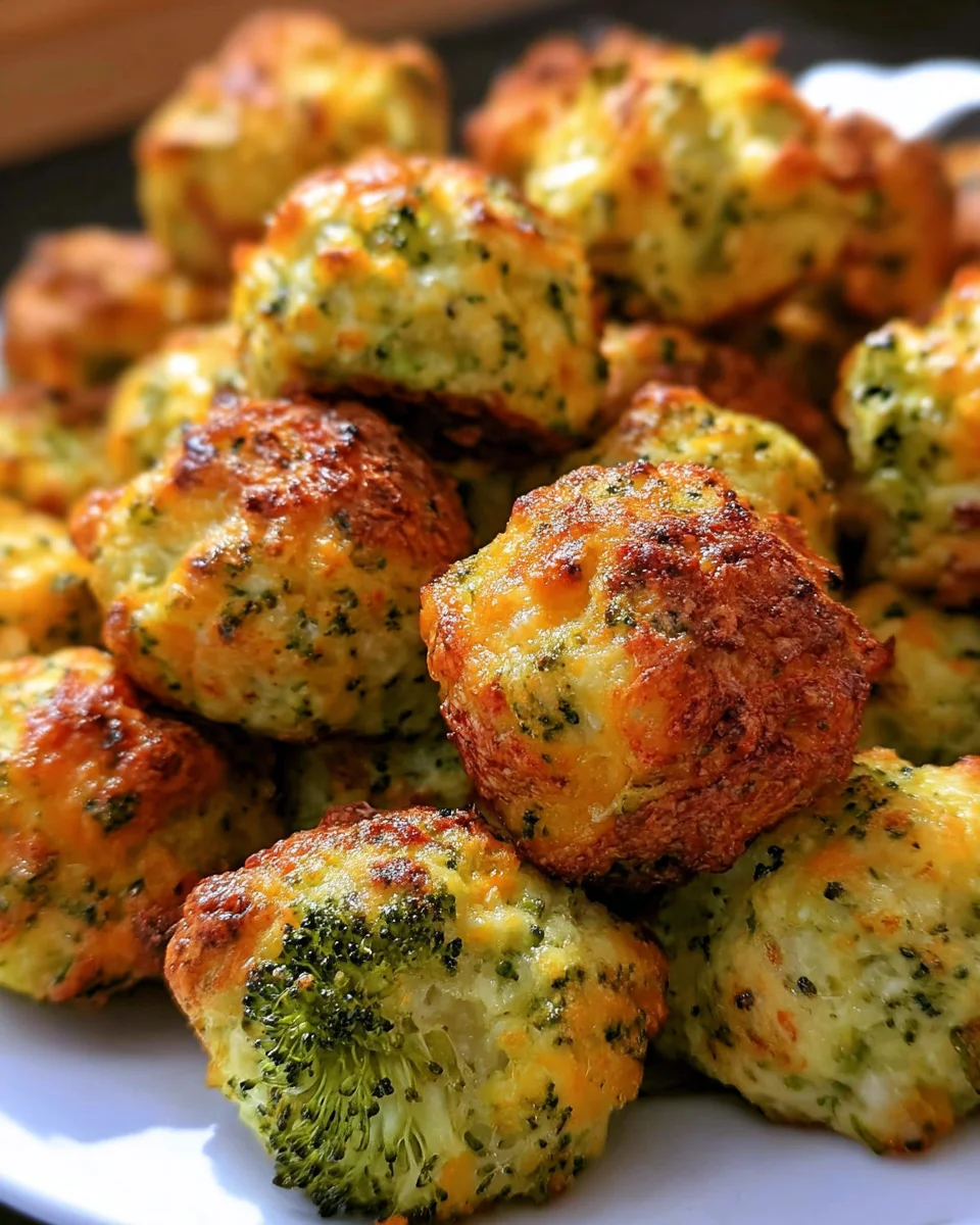 Baked Broccoli Cheese Balls