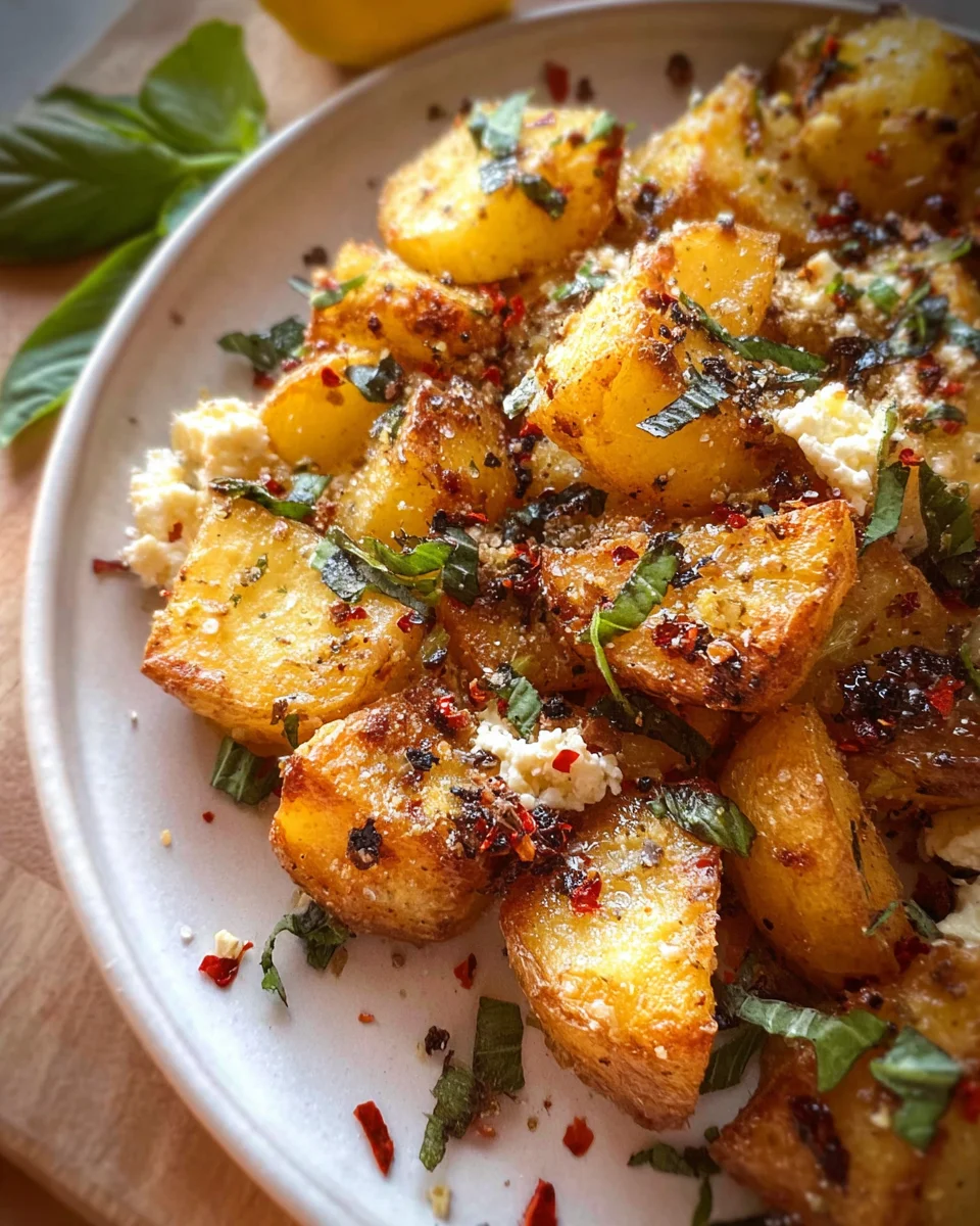 Baked Feta Potatoes