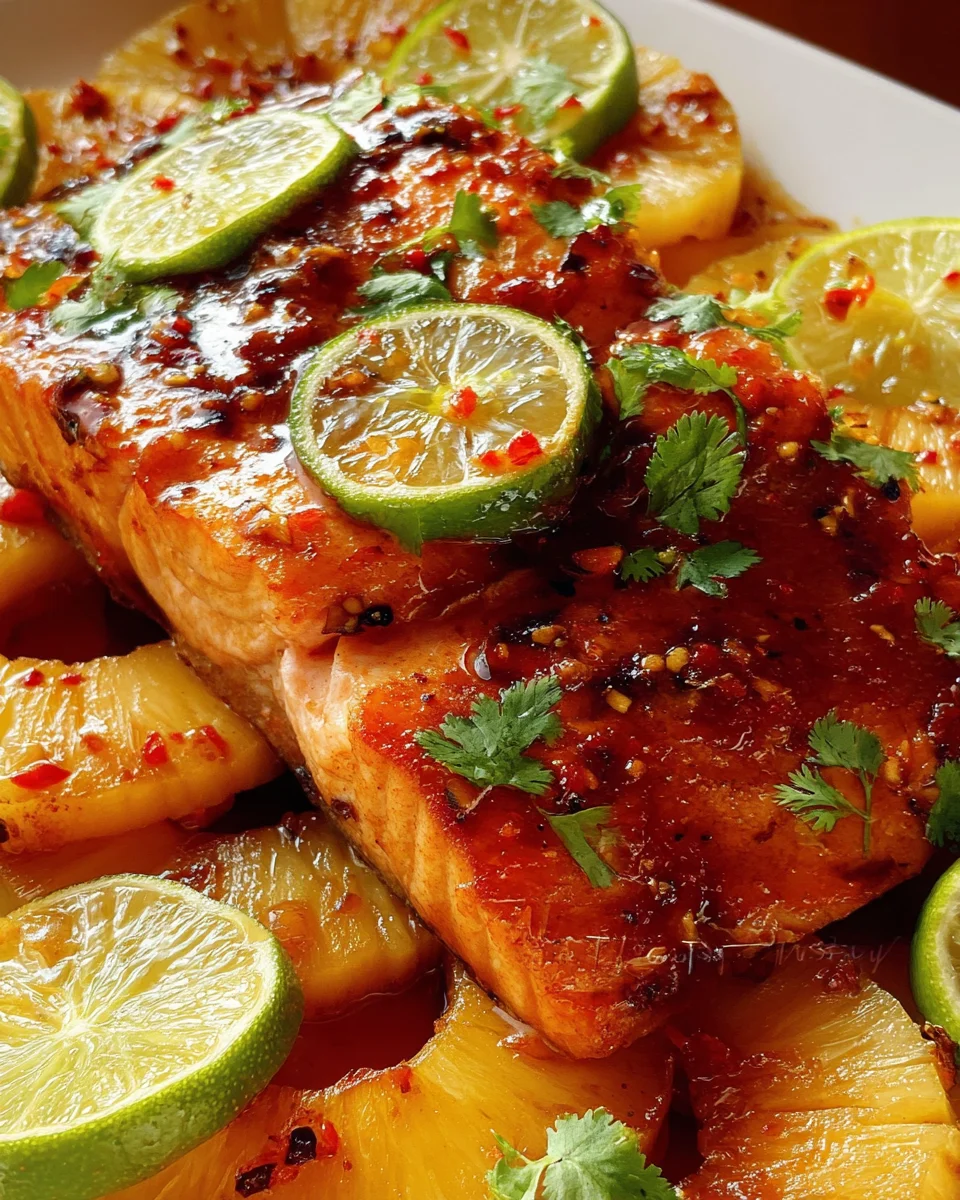Baked Pineapple Salmon