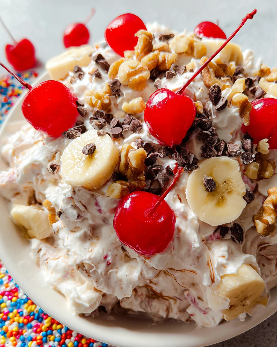 Banana Split Fluff Salad