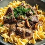 Beef Stroganoff with Egg Noodles