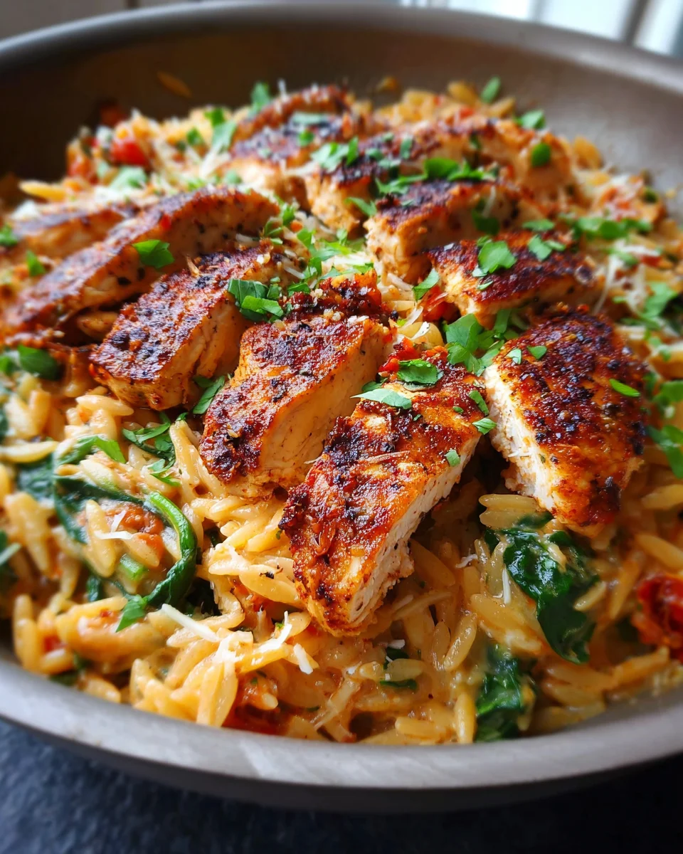 Cajun Chicken Orzo