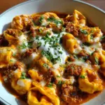 Cheesy Beef Enchilada Tortellini