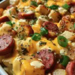 Cheesy Ranch Potatoes and Smoked Sausage