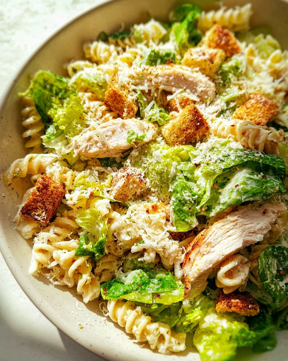 Chicken Caesar Pasta Salad