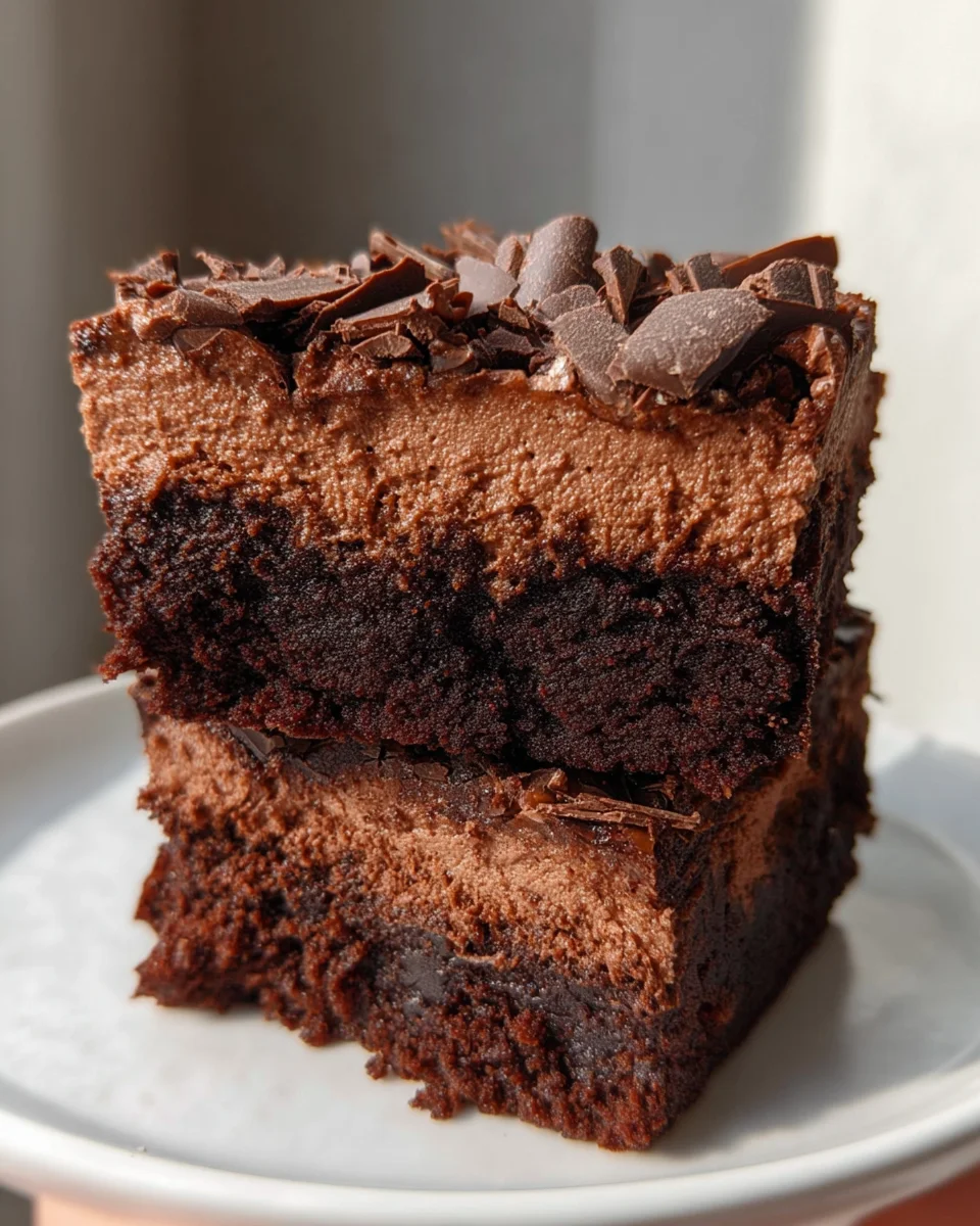 Chocolate Mousse Brownies Recipe