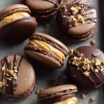 Chocolate Peanut Butter Macarons