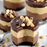 Chocolate Peanut Butter Mini Cheesecakes
