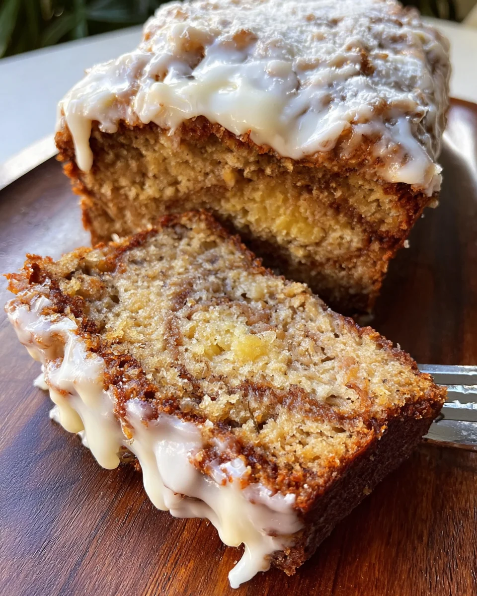 Cinnamon Roll Banana Bread