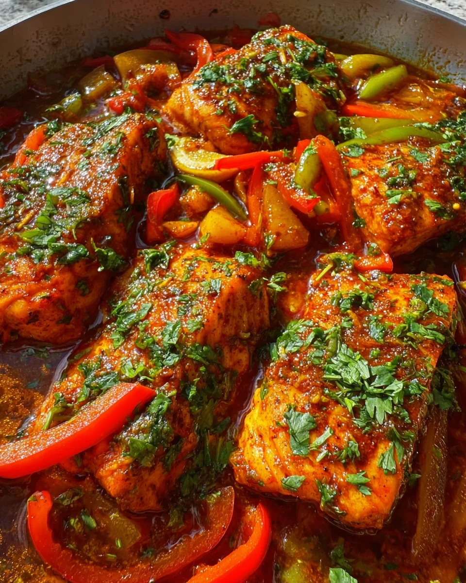 Classic Spicy Moroccan Fish in Rich Sauce