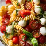 Creamy Caprese Pasta Salad