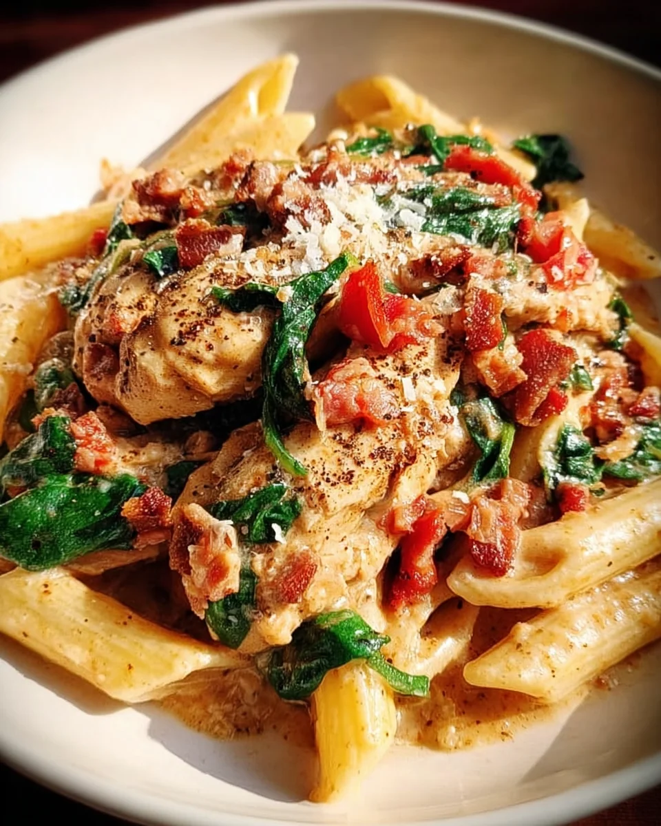 Creamy Chicken Pasta with Bacon