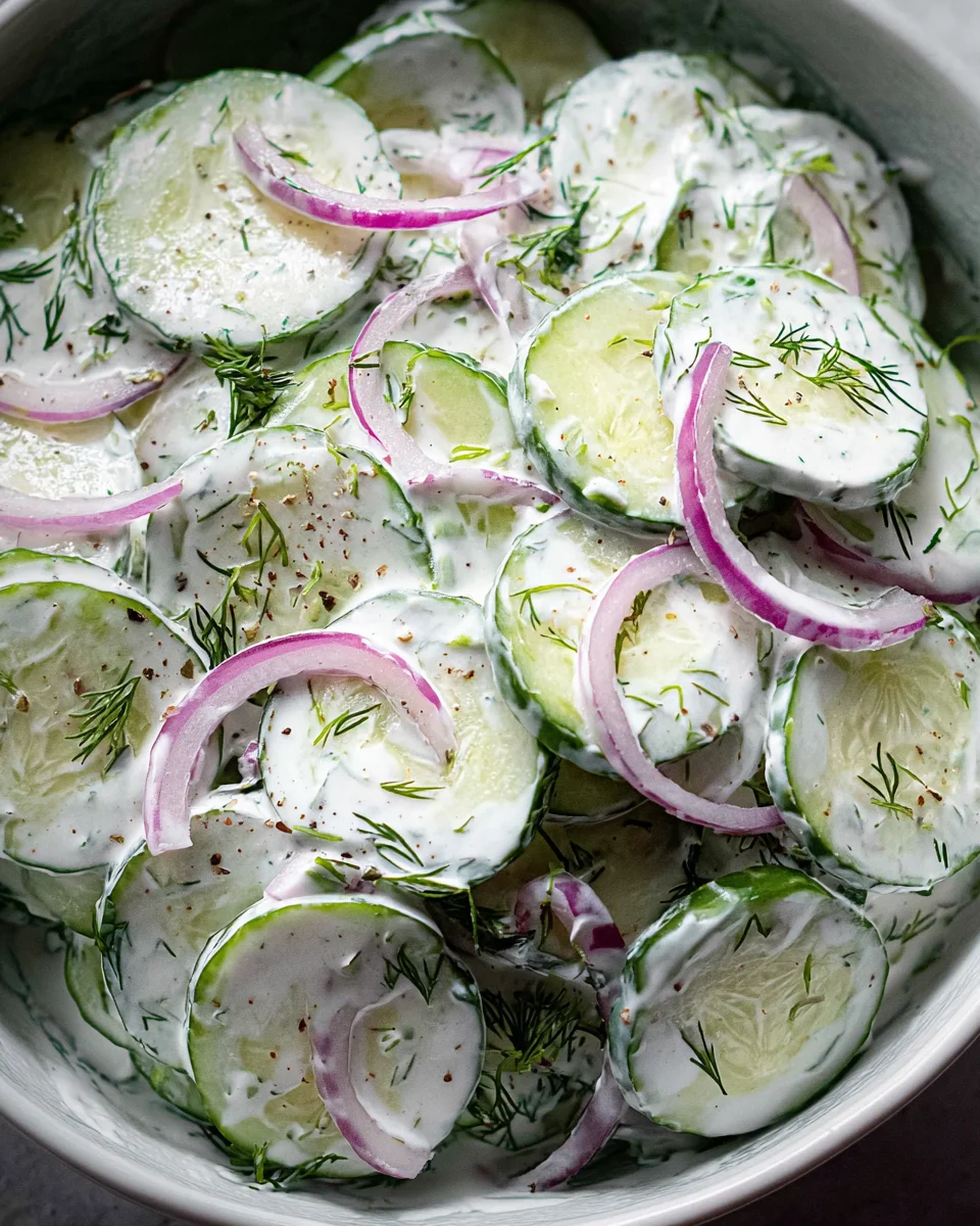 Creamy Cucumber Salad