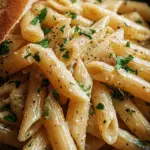 Creamy Garlic Penne Pasta