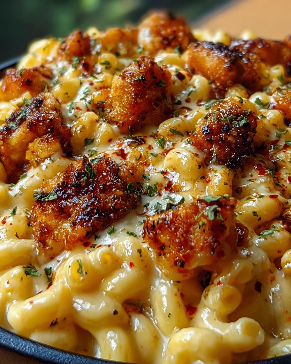 Creamy Honey Pepper Chicken Mac and Cheese Delight