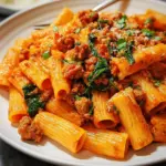Creamy Sausage Rigatoni