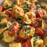 Creamy Tortellini with Tomatoes