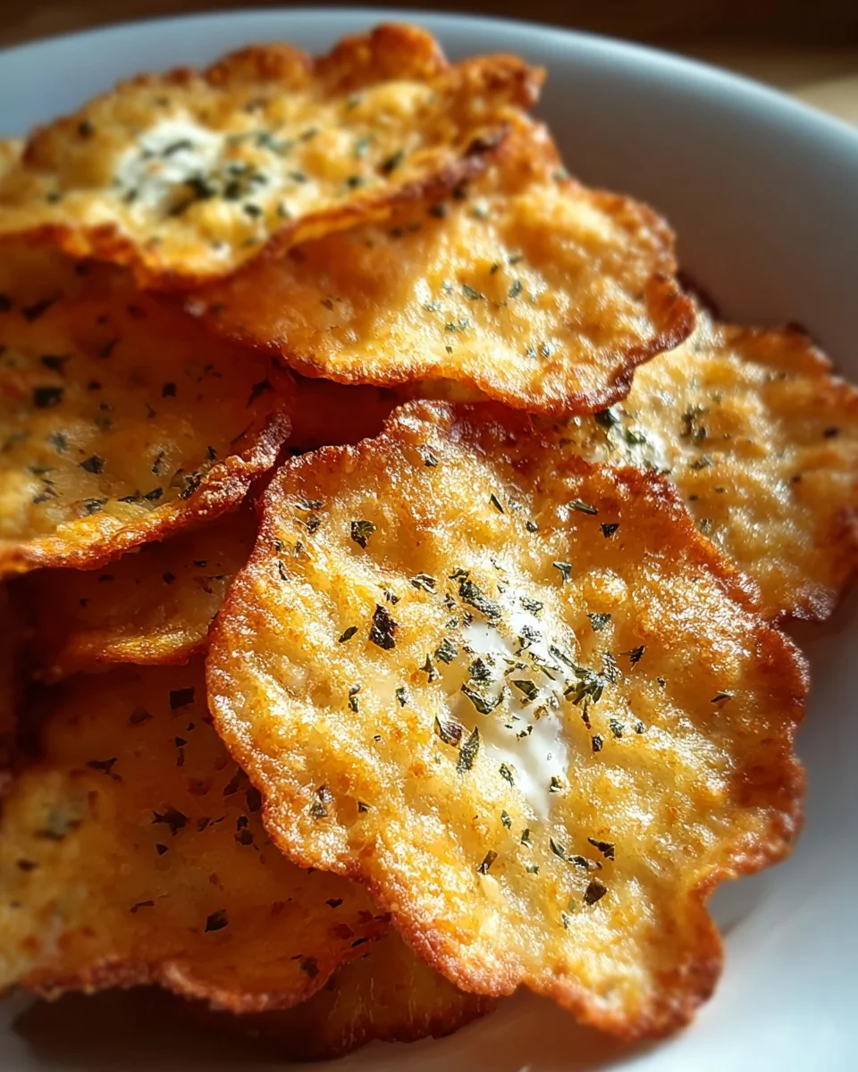 Crispy Cottage Cheese Chips
