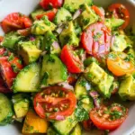 Cucumber Tomato Avocado Salad