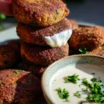 Easy Lentil Patties (with Lemon Tahini Dip)