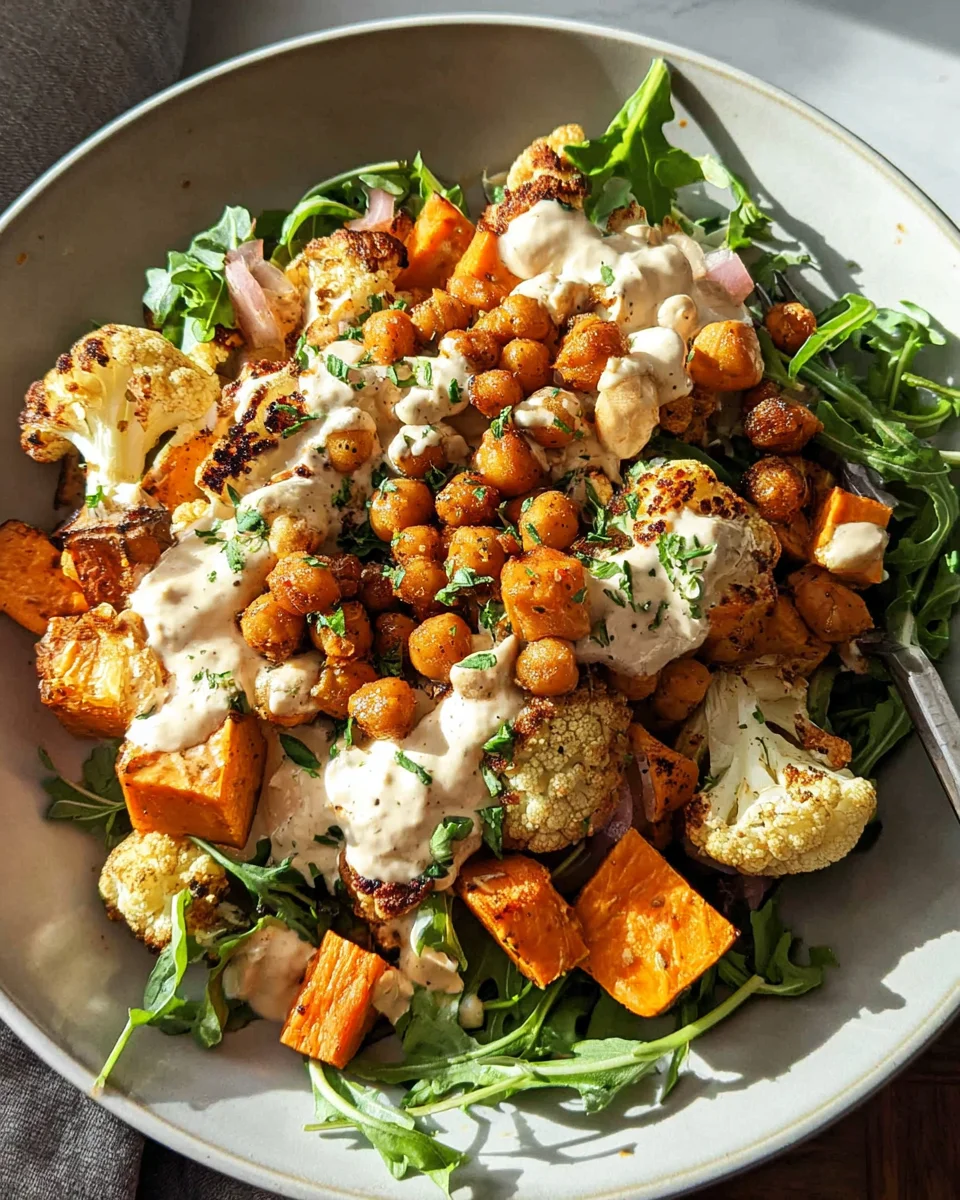 Easy Nourish Bowl Recipe with Tahini Yogurt Dressing