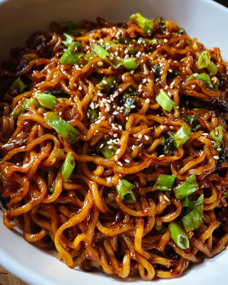 Easy Saucy Ramen Noodles