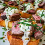 Easy Steak Crostini (with Horseradish Sauce)