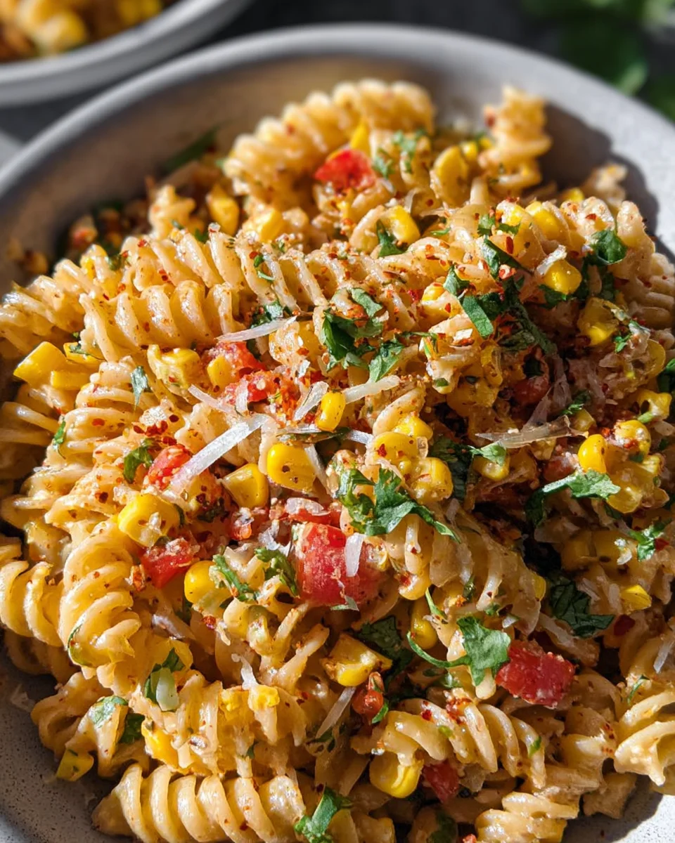 Esquites-Inspired Pasta Salad (Mexican Street Corn-Inspired)