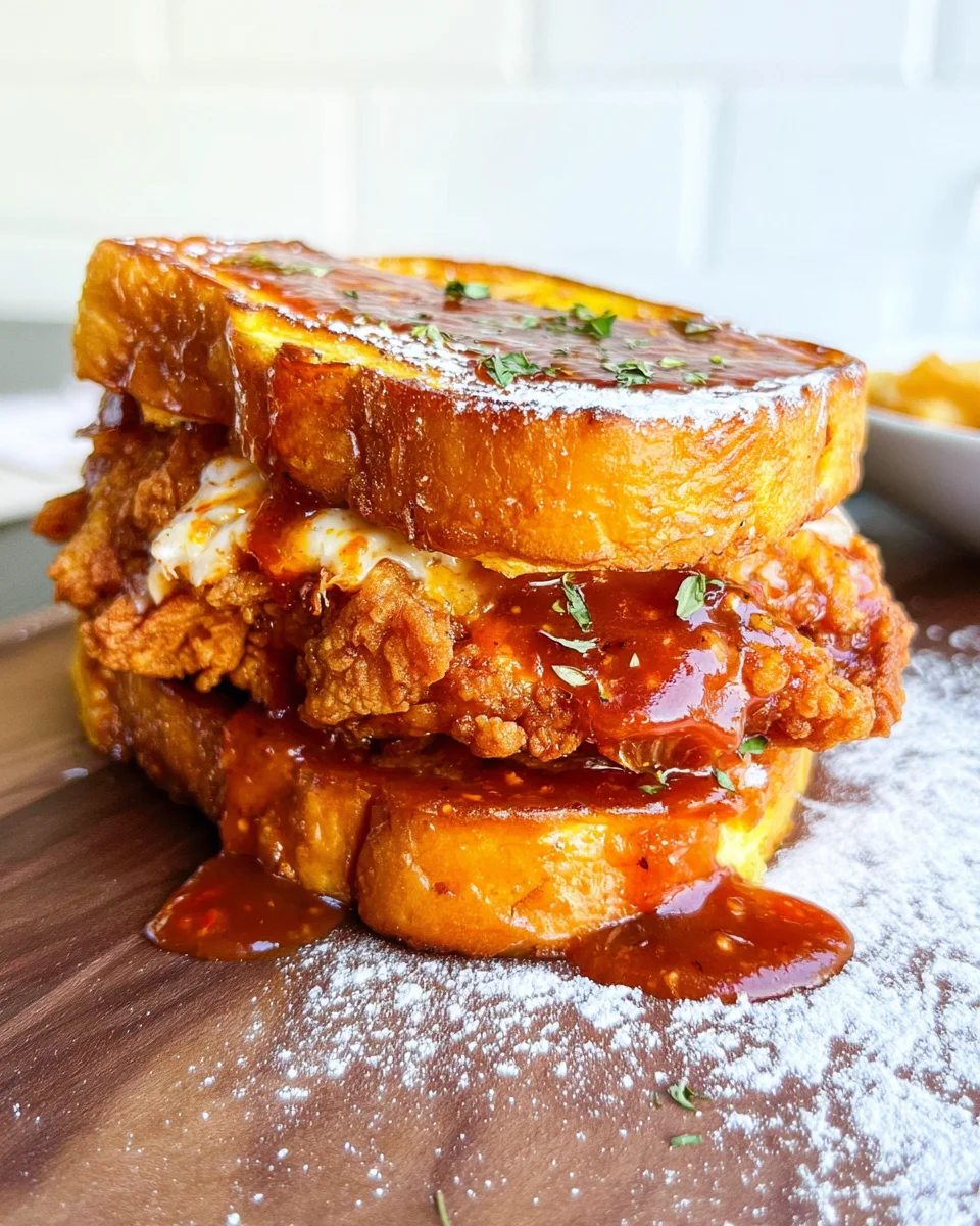 French Toast Fried Chicken Sandwich