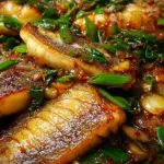 Ginger Onion Fried Sea Bass
