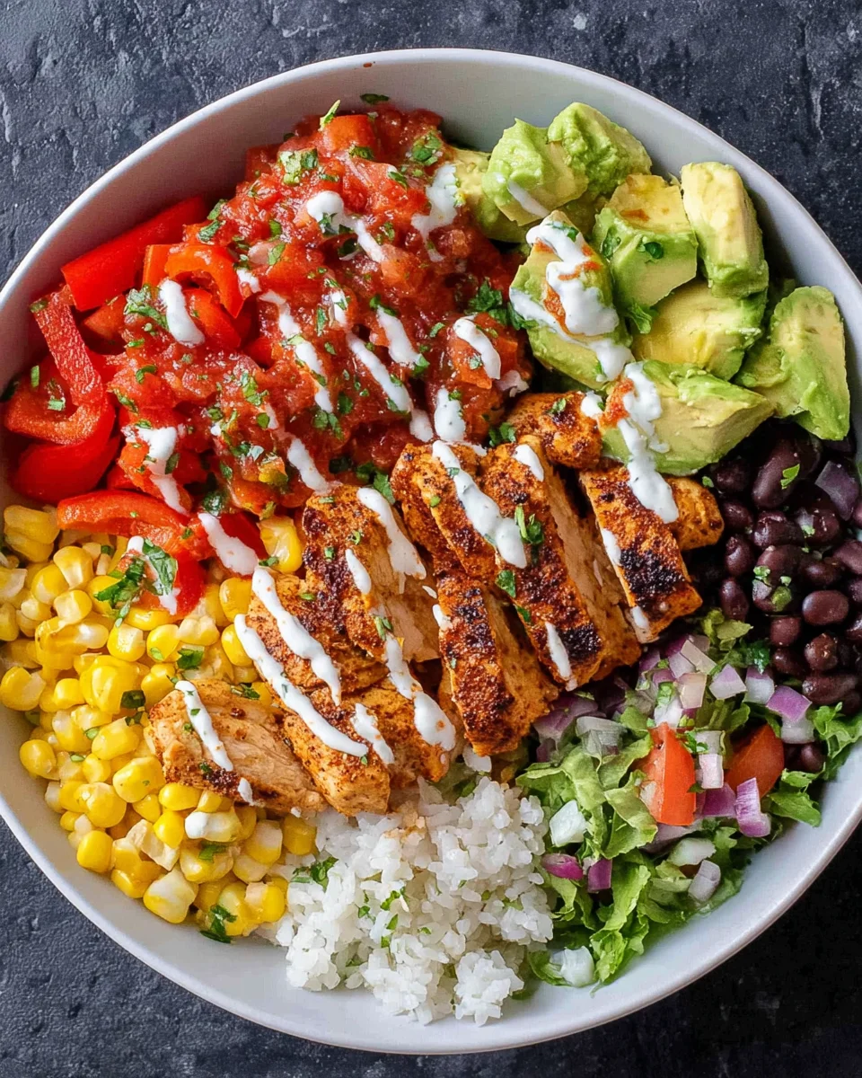 Grilled Chicken Burrito Bowls