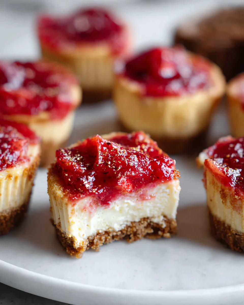 High Protein Healthy Strawberry Cheesecake Bites