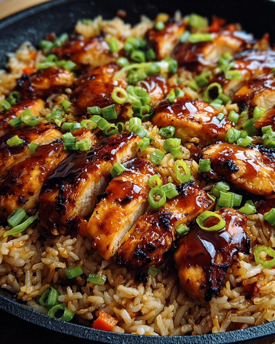 Honey BBQ Chicken Rice