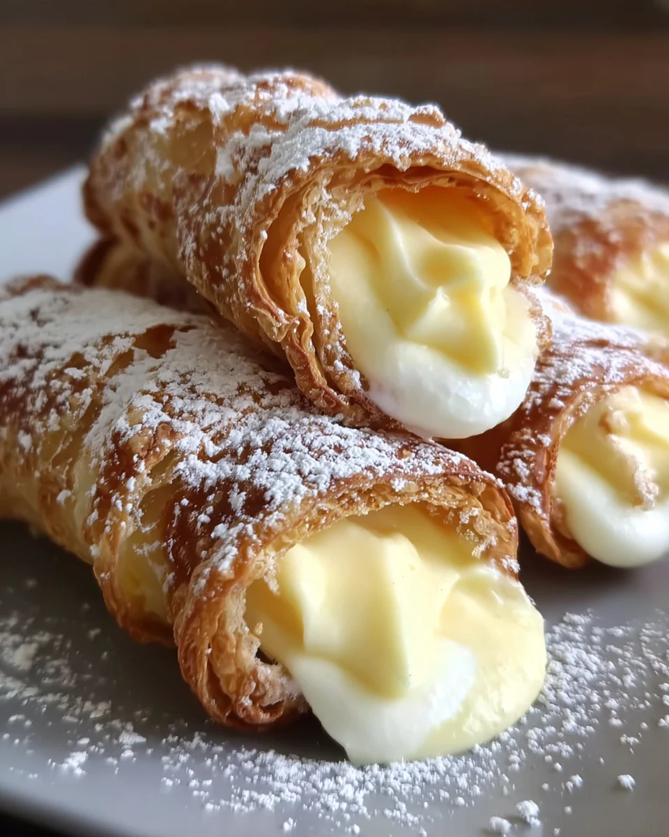 Italian Cream Stuffed Cannoncini