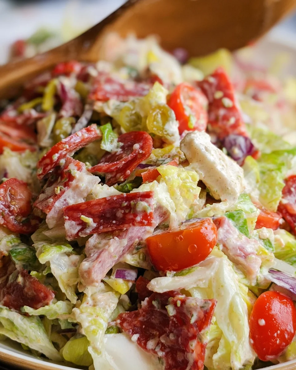 Italian Grinder Salad (Chopped Sub Salad)