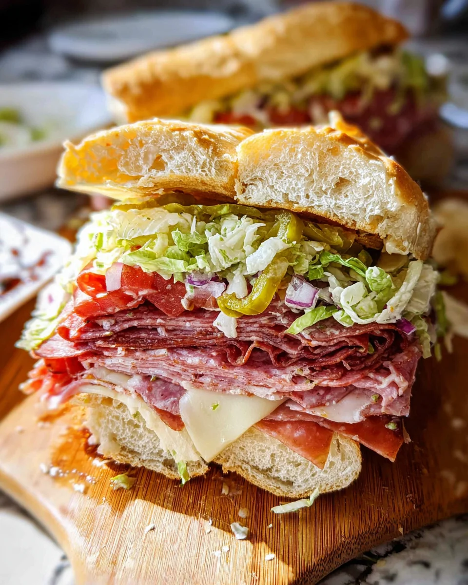Italian Grinder Salad Sandwich (TikTok Viral Recipe)