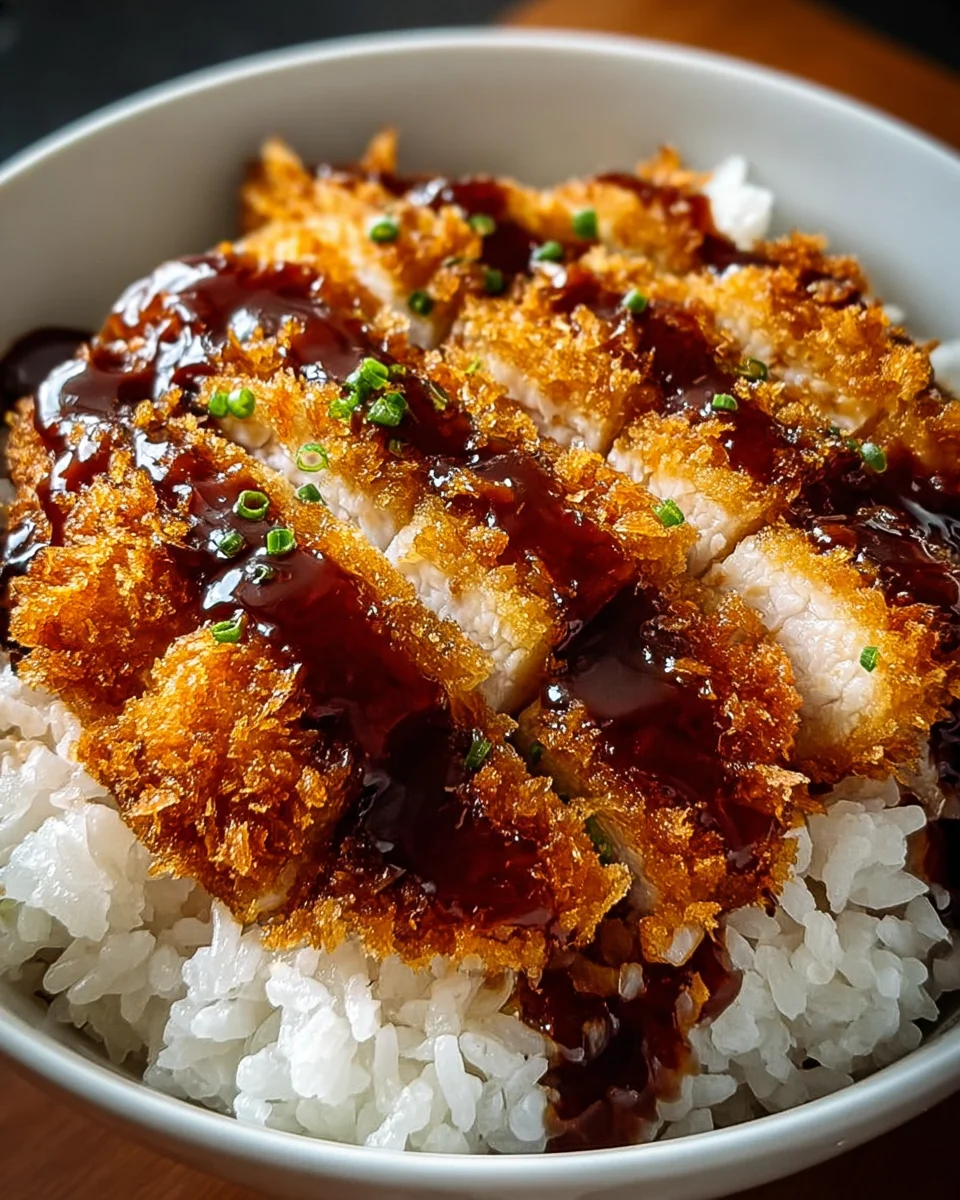 Japanese Katsu Bowls with Tonkatsu Sauce