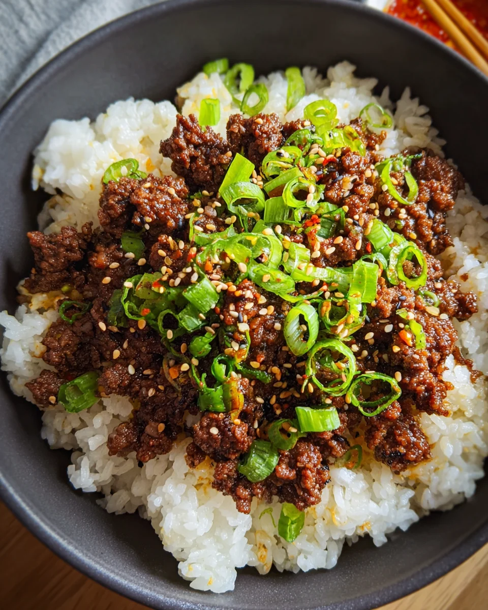 Korean Ground Beef Bowl (25-Minutes)