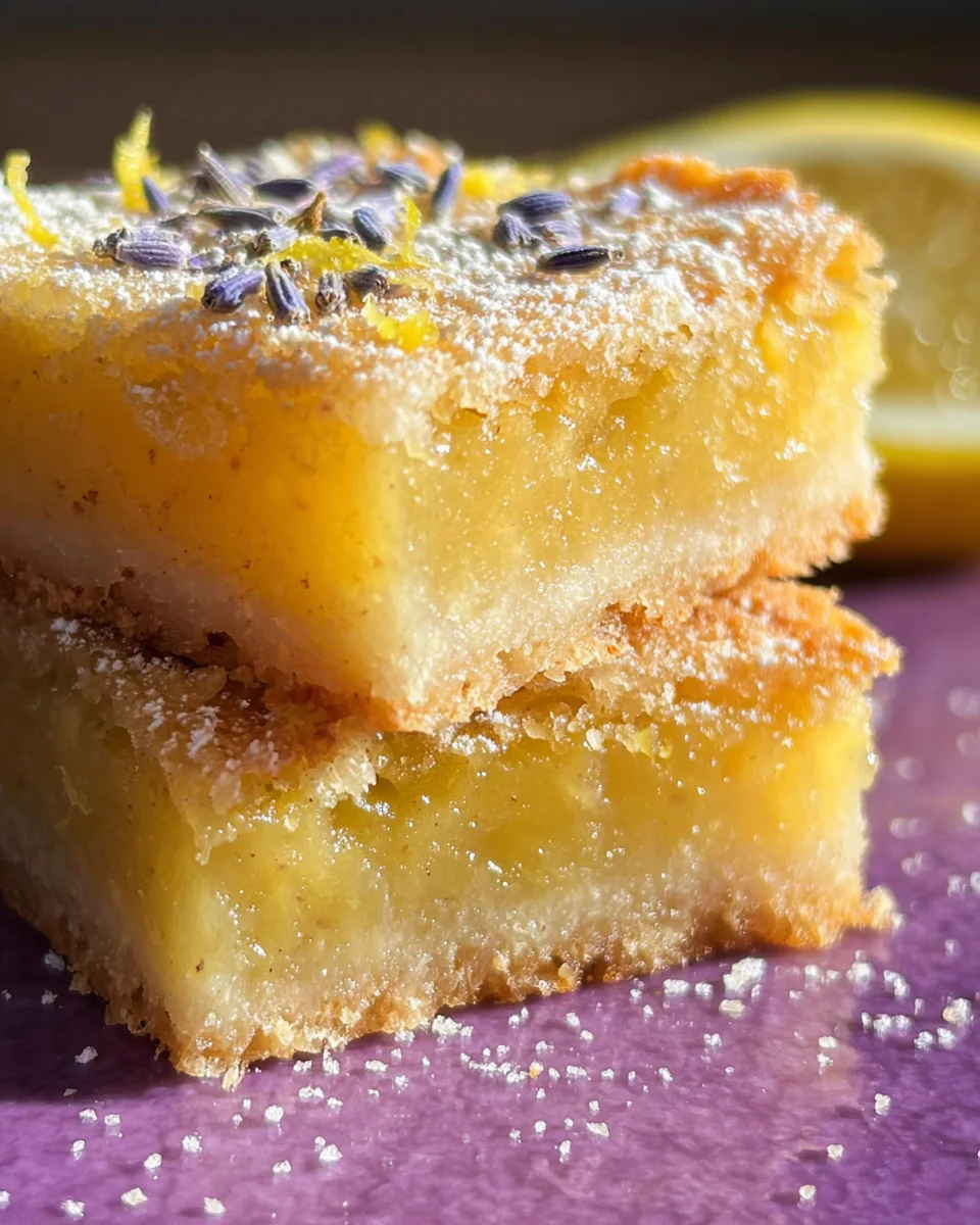 Lavender Lemon Bars