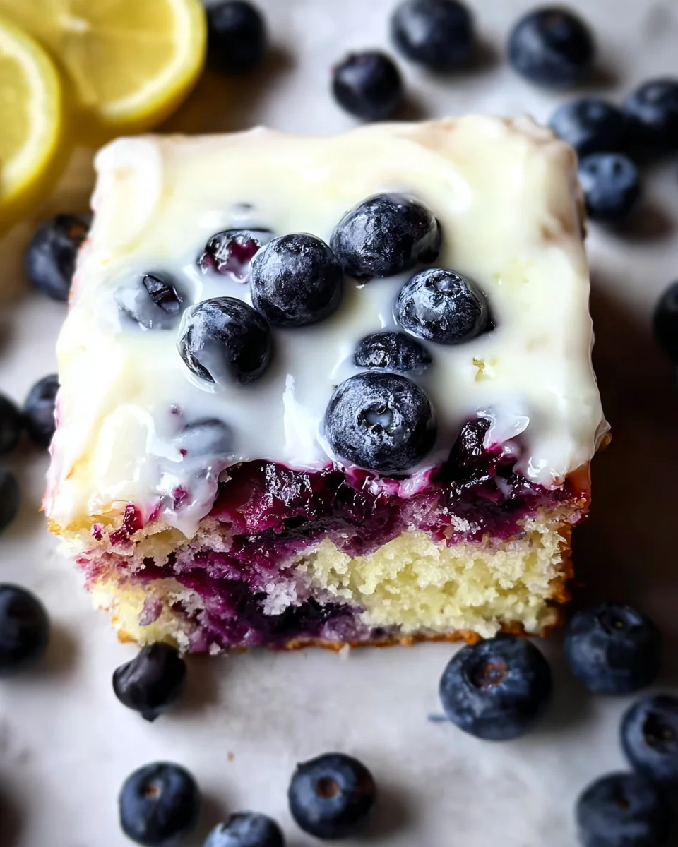 Lemon Blueberry Sheet Cake