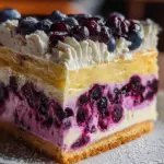 Lemon Blueberry Shortbread Mousse Cake 19 Lemon Blueberry Shortbread Mousse Cake