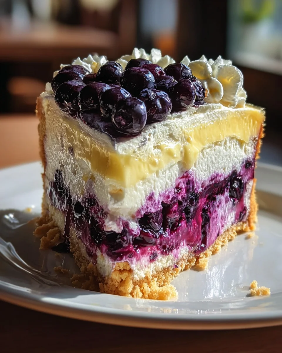 Lemon Blueberry Shortbread Mousse Cake 18 Lemon
