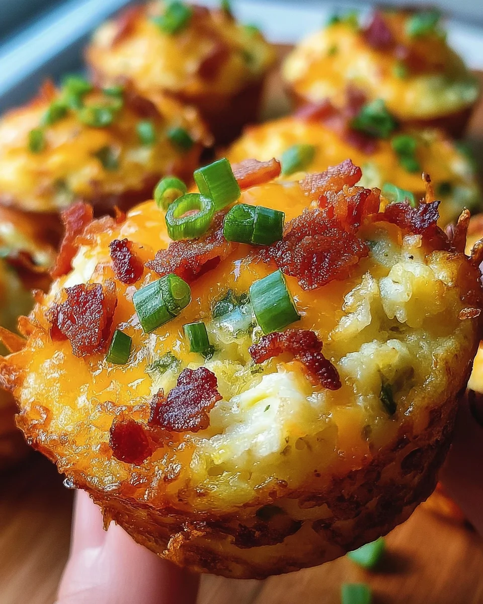 Loaded Bacon and Egg Hash Brown Muffins