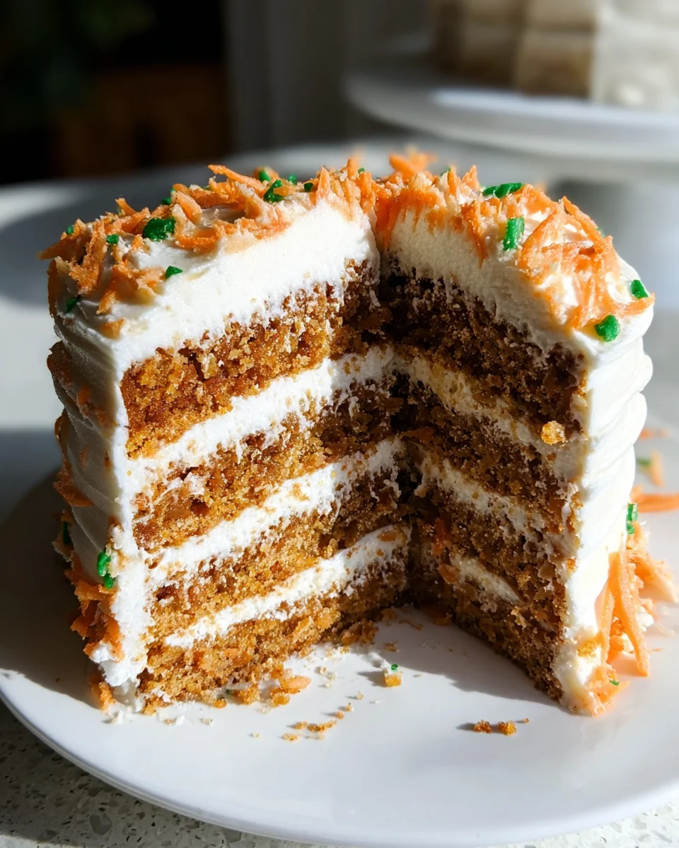 MOIST Vegan Carrot Cake Recipe with Cream Cheese Frosting